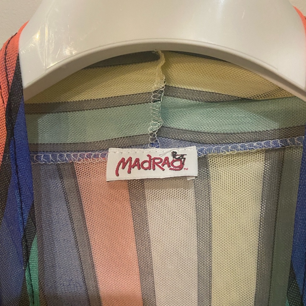 Colorful Striped Women's Robe - Picture 2 of 3